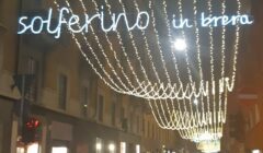 Via Solferino illuminata Via Solferino illuminata